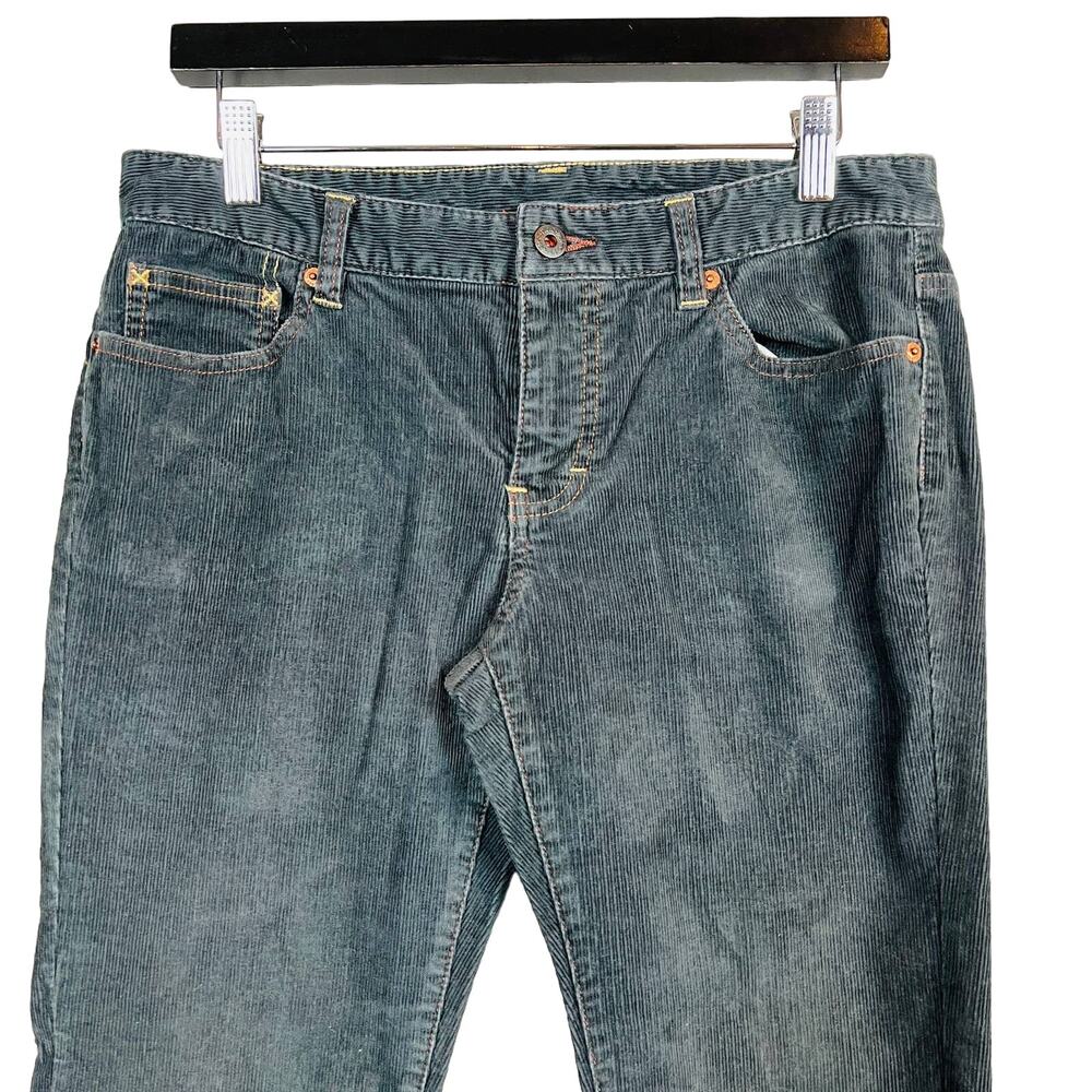 Vintage Y2K Polo Jeans Co Corduroy Pant Trouser Navy Blue Classic Heritage - 8